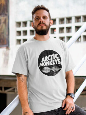 Franela Arctic Monkey Blanca