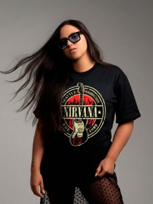 Franela Nirvana Guitarra