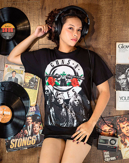 franela guns n roses grupo Franela Guns N Roses grupo B/n