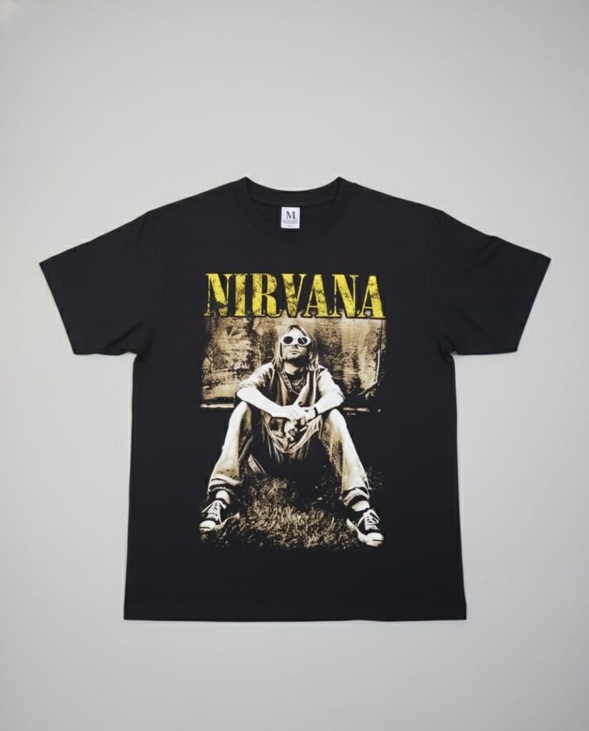 Franela Nirvana Kurt Cobain Amarilla