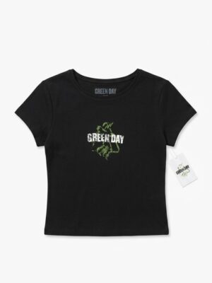baby tee autorizada negra green day